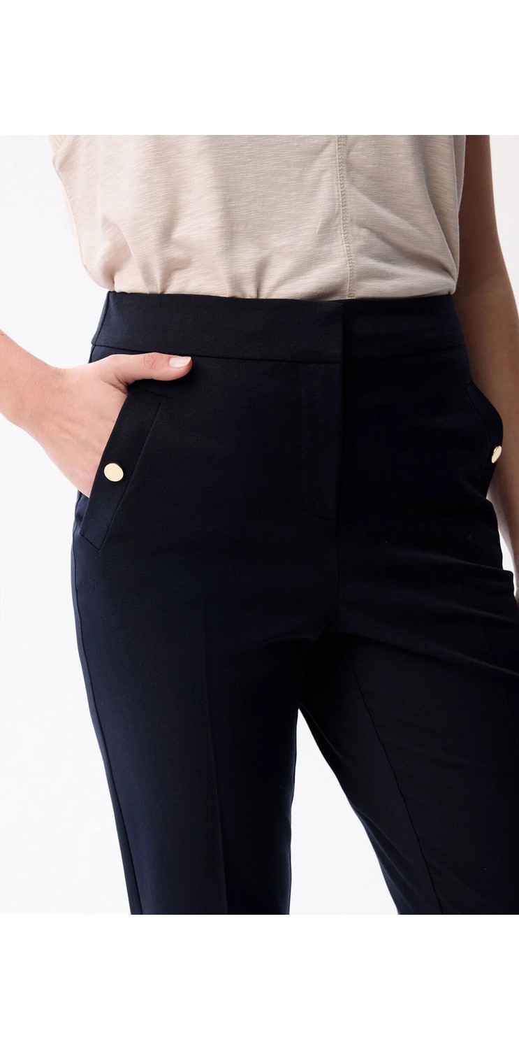 Love My Body Metal Çıtçıtlı Cepli Pantolon Siyah 153L9197002 görsel 8