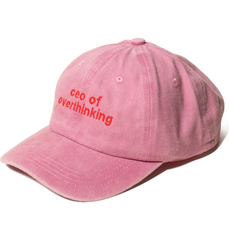 Nome Studio Nakışlı Şapka Pamuk Kumaşlı ve Yazı Nakışlı Şapka Ceo Of Overthinking Sloganlı Şapka Günlük Tarz görsel 6
