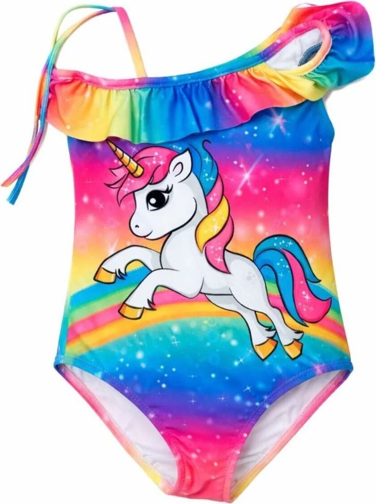 Ramuni Kız Çocuk Tek Omuz Bikini Mayo