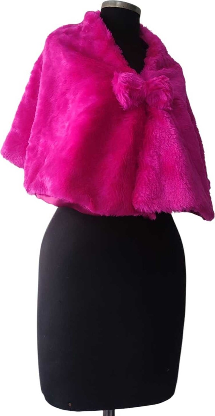 Moda Nur Bolero , Fuşya Bolero, Pelerin ,gelin Bolero.1.40*45 cm görsel 3