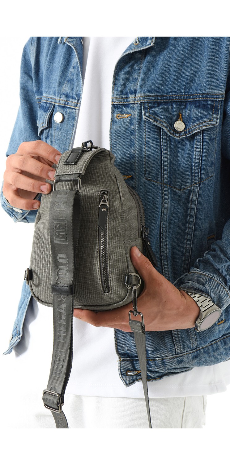 Mega Bag M 708 Mega Bag Kanvas Body Bag / Omuz Çantası görsel 5