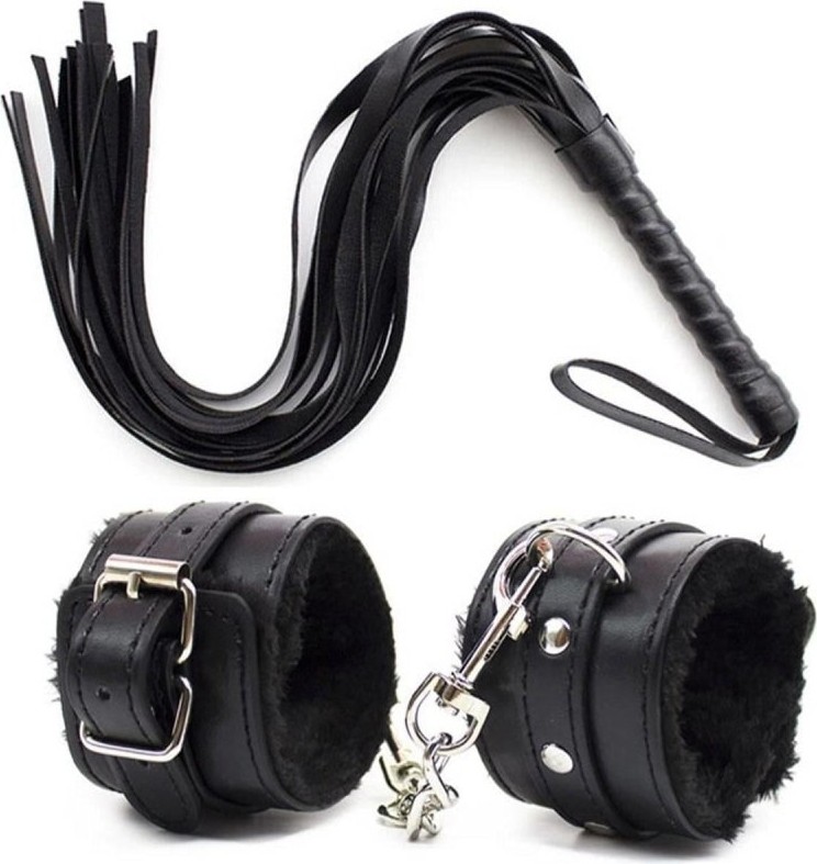 Beruflic Deri Bileklik Kırbaç Harness Set Under Moda