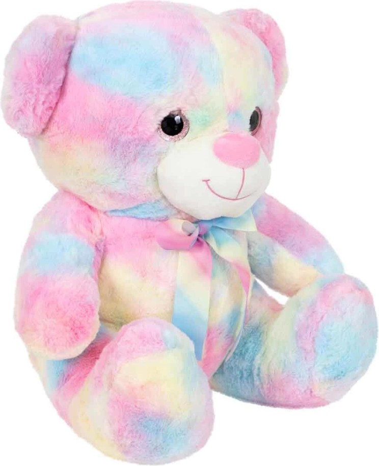 Dorasan Gökkuşağı Renkli Peluş Ayı 45 cm görsel 2