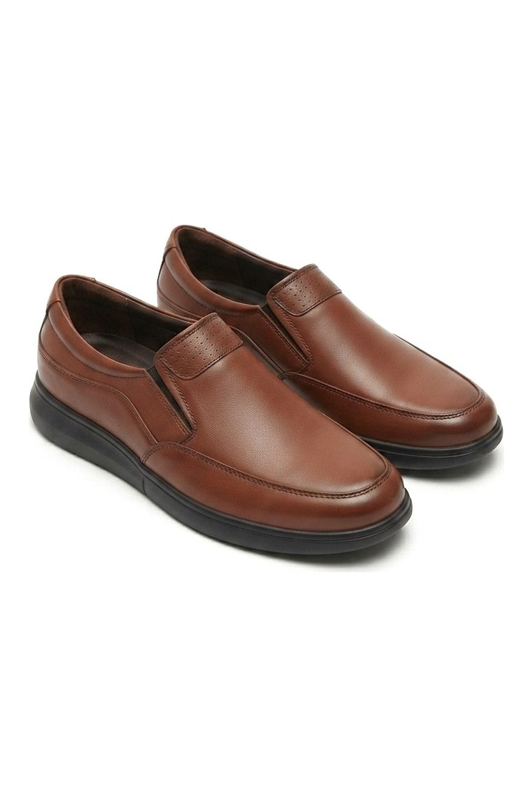 Zerenyus ZRJ0410 Business Casual Bağcıksız Erkek Comfort Klasik Ayakkabı - Siyah görsel 2