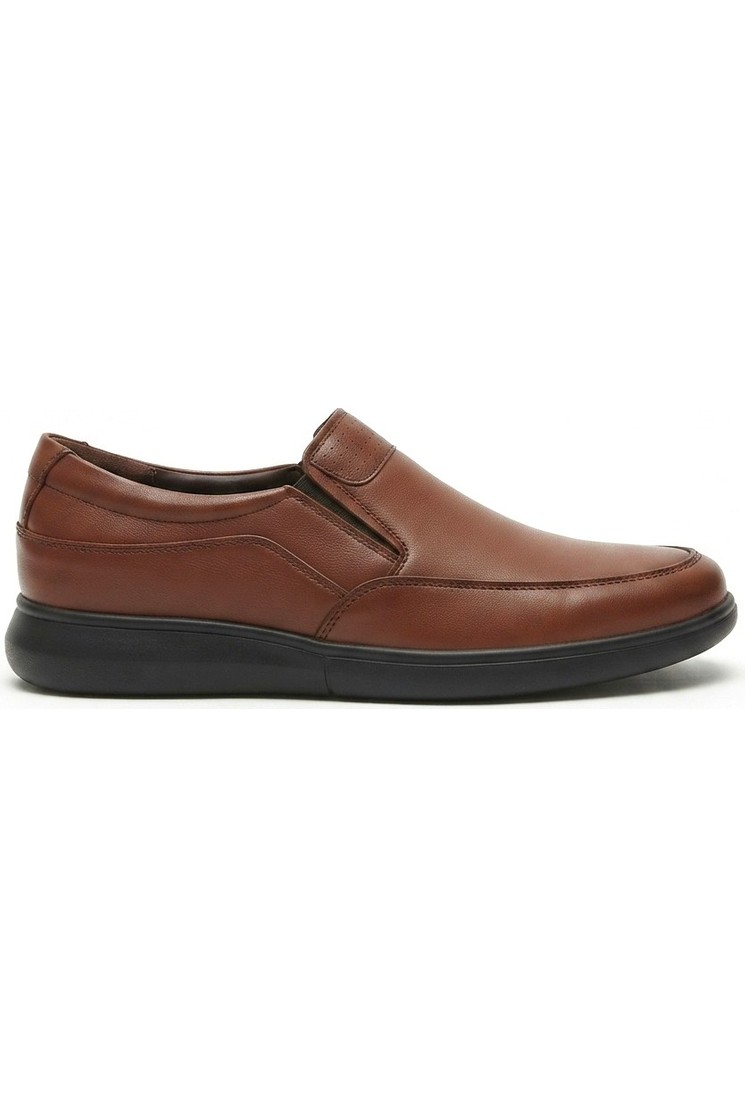 Zerenyus ZRJ0410 Business Casual Bağcıksız Erkek Comfort Klasik Ayakkabı - Siyah görsel 3