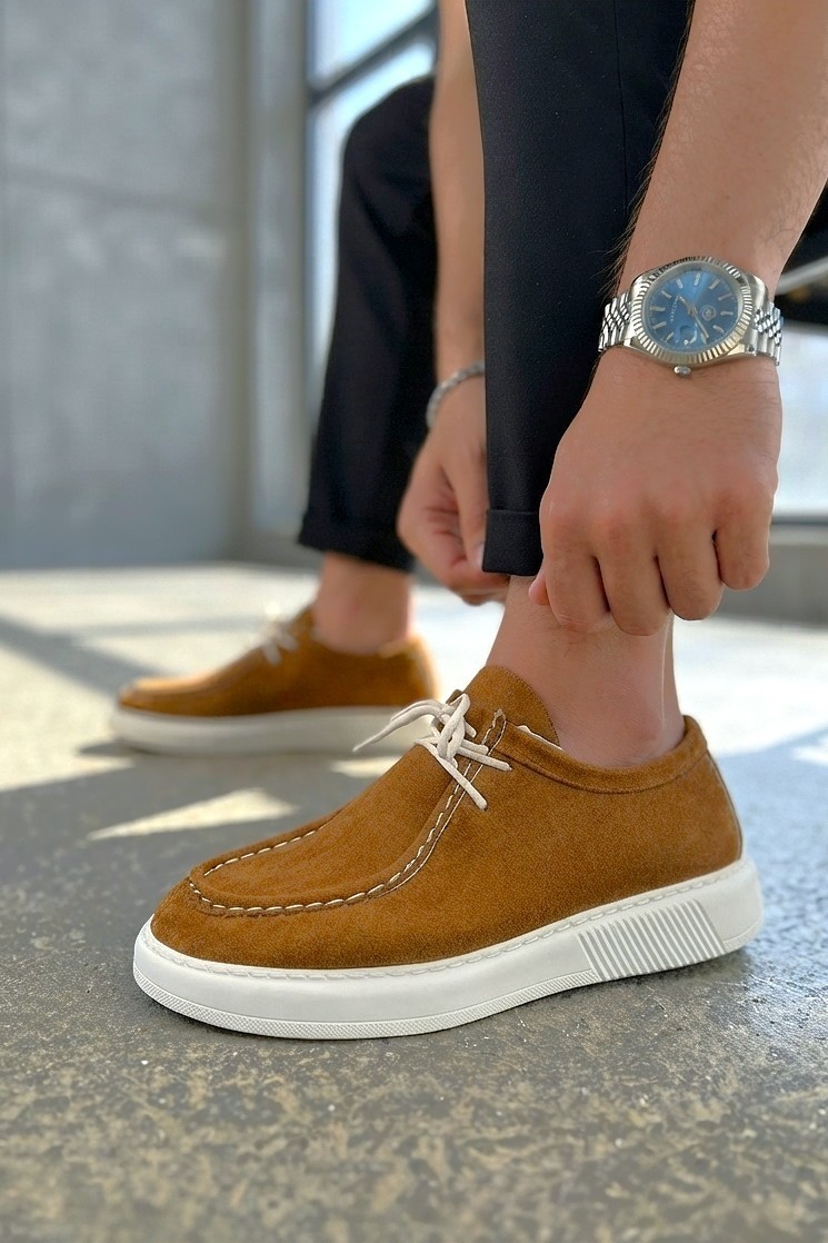 Zerenyus ZRJ170 Yüksek Kalite Bağcıklı Casual Model Erkek Klasik Ayakkabı - Siyah
