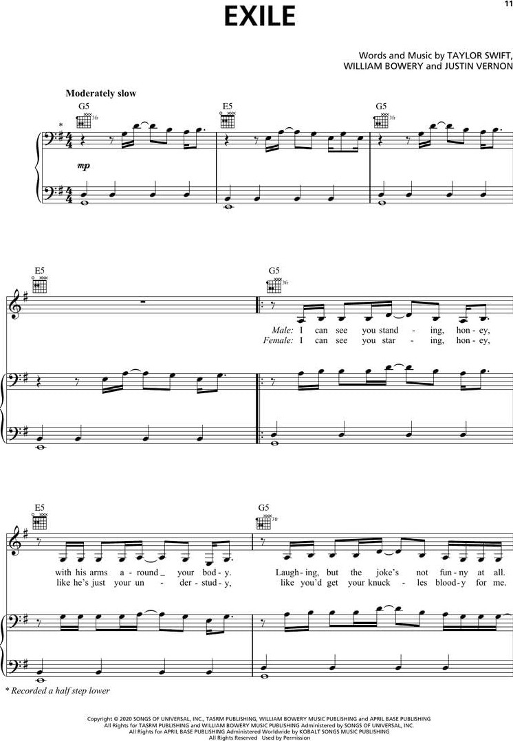 Brf Store Prime Taylor Swift - Folklore: Piano/vocal/guitar Songbook görsel 5