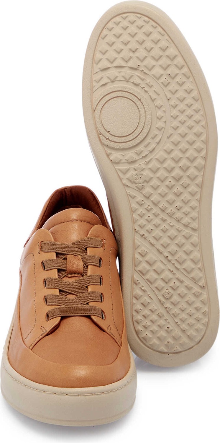 Tergan Taba Hakiki Deri Kadın Sneaker - K25I1AY67939-L8R görsel 4