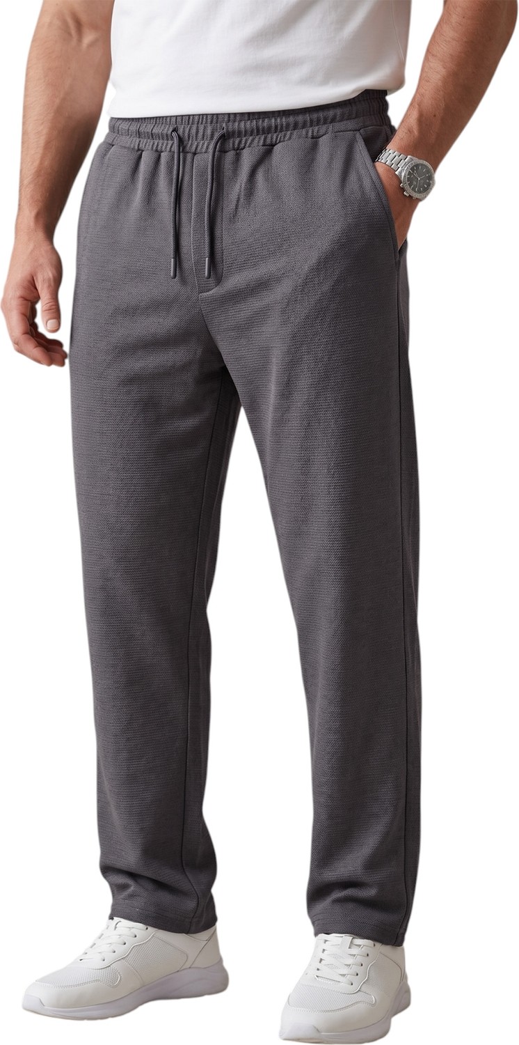 RizzUP Beyaz Baggy Style Likralı Lastikli Ipli Erkek Spor Pantolon 2600262