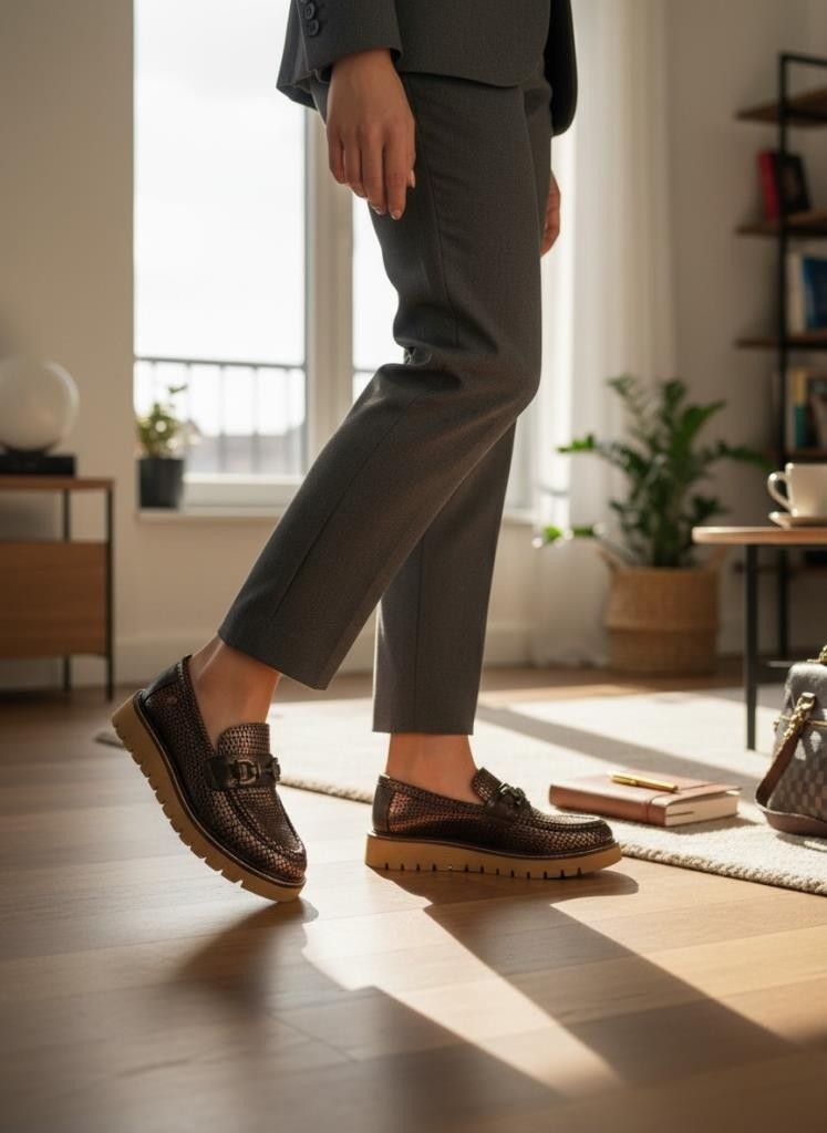 Mammamia 3240 Hakiki Deri Günlük Kadın Loafer Ayakkabı