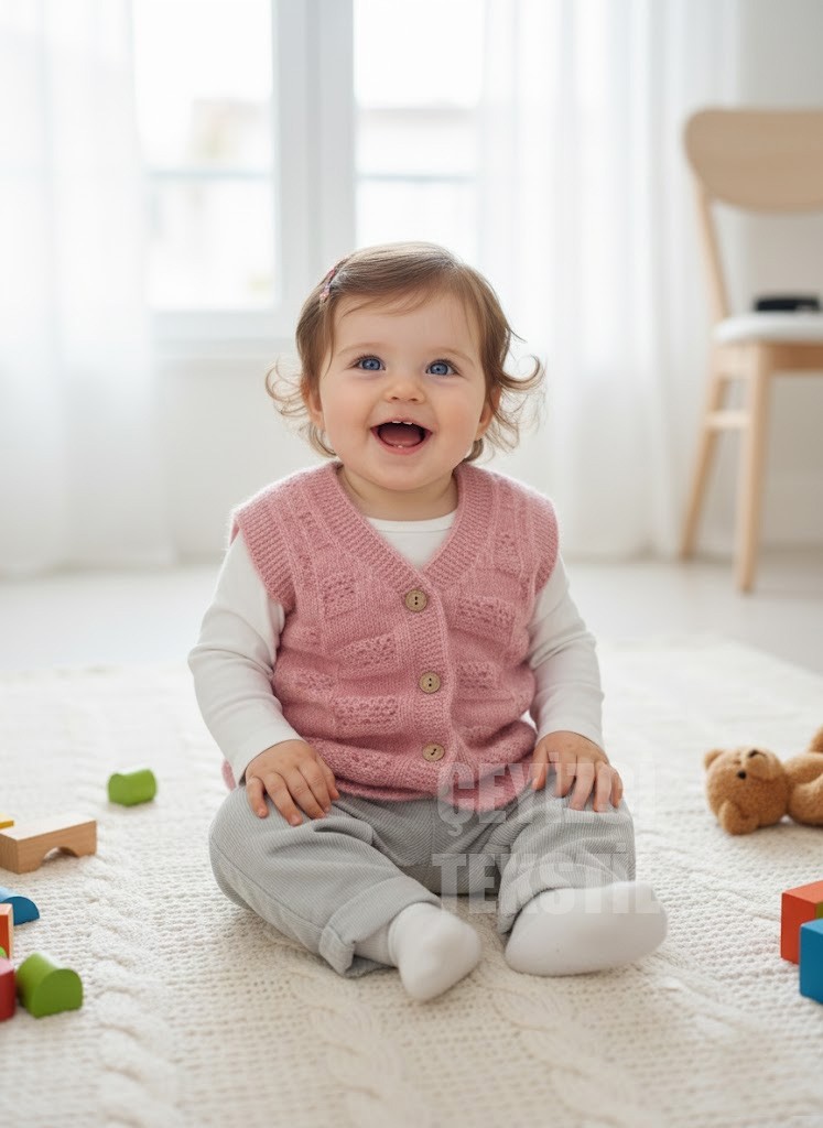 Belirtilmemiş Bebek Yeleği, Yumoş Bebek Yeleği Simsiz Yumuşacık Bebek Yeleği
