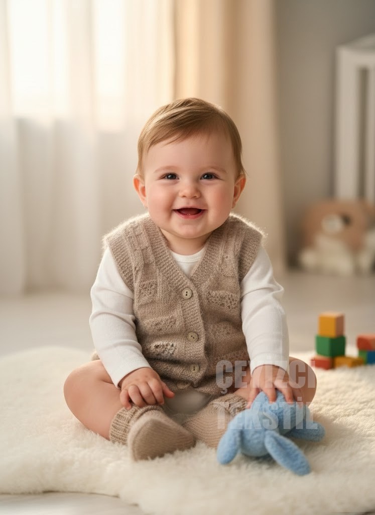 Belirtilmemiş Bebek Yeleği, Yumoş Bebek Yeleği Simsiz Yumuşacık Bebek Yeleği