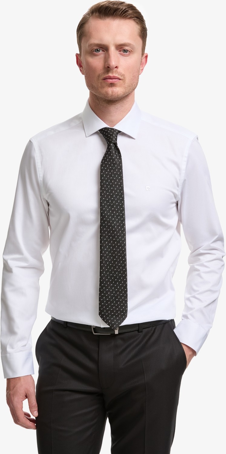 Pierre Cardin Erkek Açık Mavi Italyan Yaka Slim Fit Basic Gömlek 50325328-VR003 görsel 6