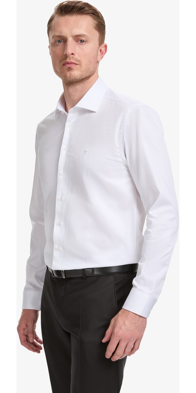 Pierre Cardin Erkek Açık Mavi Italyan Yaka Slim Fit Basic Gömlek 50325328-VR003 görsel 8