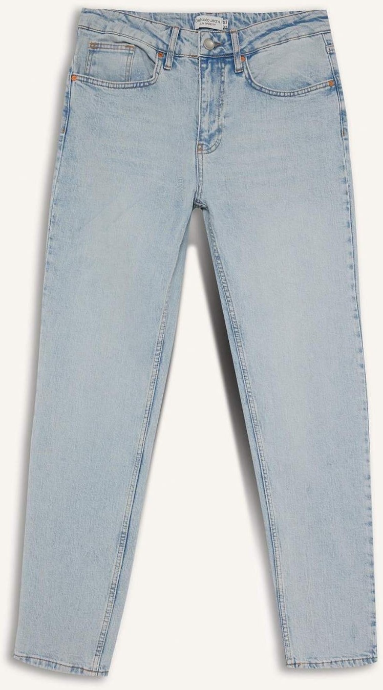 DeFacto Slim Tapered Fit Normal Bel Daralan Paça Jean Pantolon F2324AX25AU görsel 8