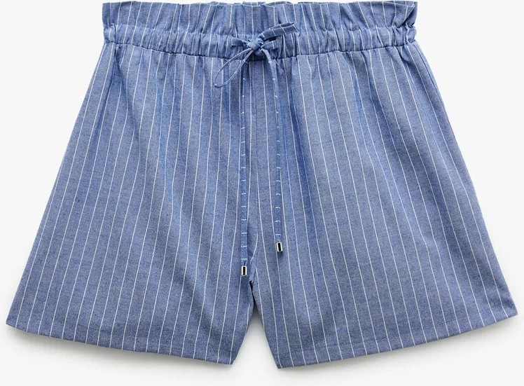 Koton Viskon Karışımlı Beli Bağcıklı Mini Boxer Şort görsel 7