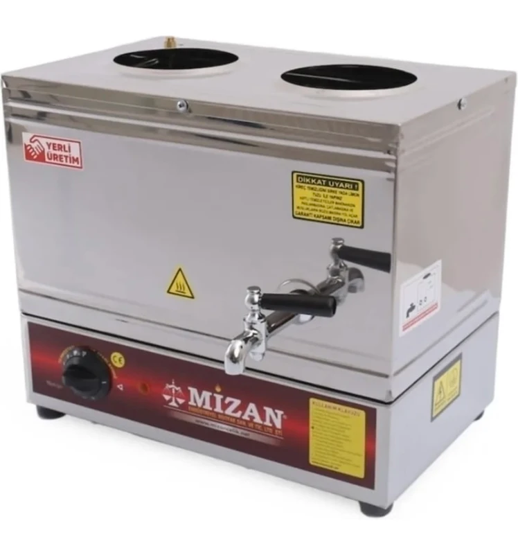 Resim Allians Elektrikli 19LT Çay Semaveri, 2 Hazneli, Demliksiz, Şık ve Kullanışlı 