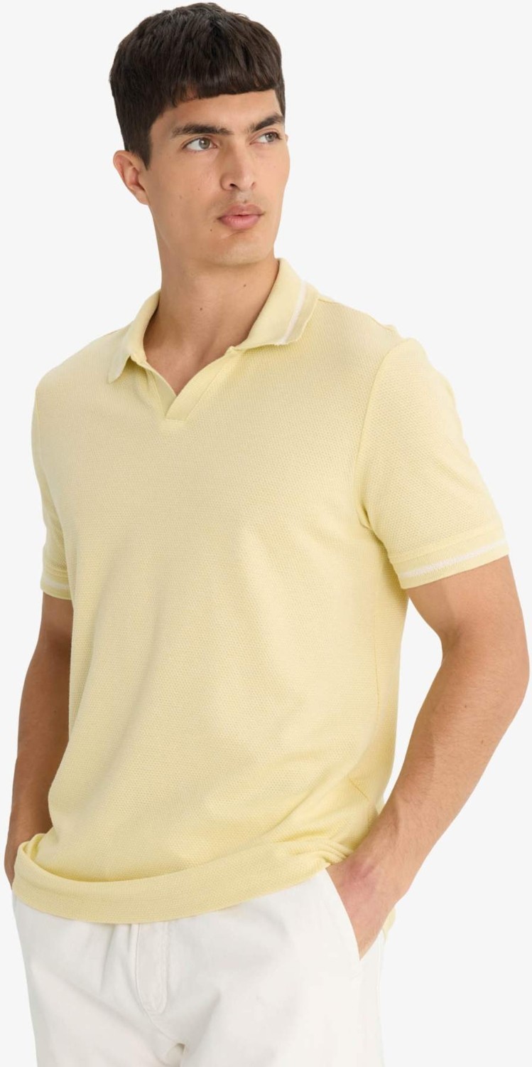 DeFacto Regular Fit Polo Yaka Bubble Kısa Kollu Tişört F6265AX25SM görsel 4