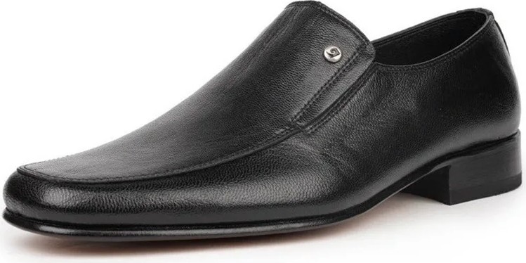 Pierre Cardin 3603 Erkek Siyah Kösele Hakiki Deri Ayakkabı görsel 7