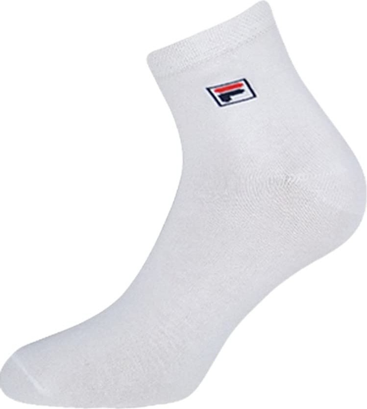 Die Grup Fıla Quarter Socks Üniseks Yetişkin Çorap, Beyaz, 35-38 görsel 3