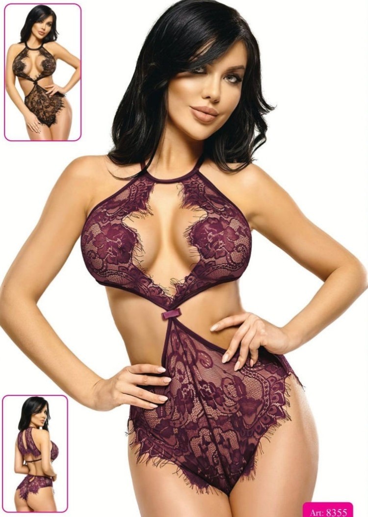 For Dreams Kadın Dantel Derin Dekolteli Body görsel 3