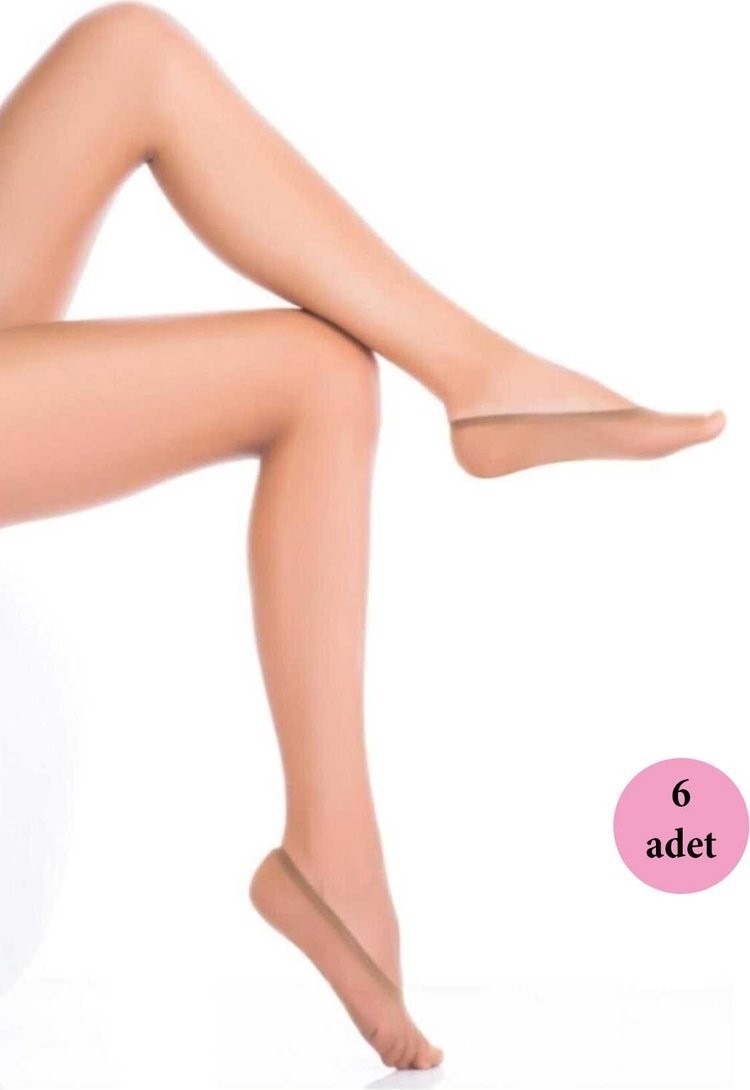 Sungur's Store 6 Adet Microfiber Suba Kadın Babet Çorap Ten 57