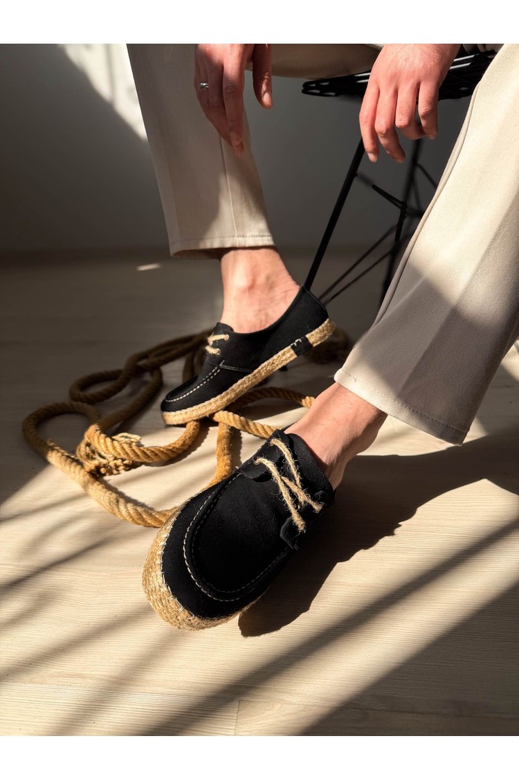 Zerenyus ZRK-T36 Premium Üst Kalite Haki Klasik Erkek Espadril görsel 8