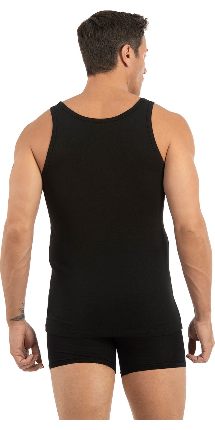 Özkan Underwear Özkan 12403 Erkek Likrasız Premium Kumaş Pamuklu Modal Esnek Rahat Kalın Askılı Atlet görsel 4