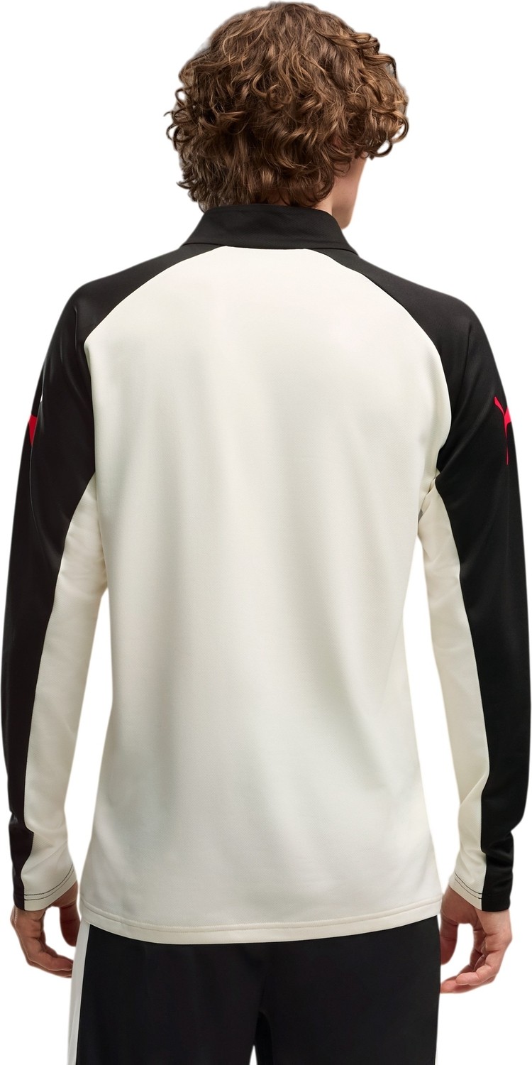 Puma Individualliga 1/4 Zip Top Bej Erkek Eşofman Üstü görsel 2