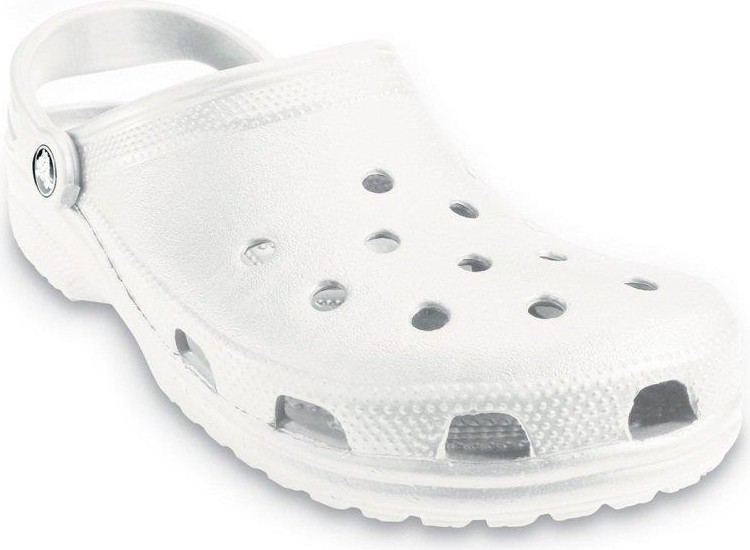 Crocs Classic 10001-100 Erkekler İçin Beyaz Terlik Tekstil Malzemeden Üretilmiş Konforlu ve Hafif görsel 2
