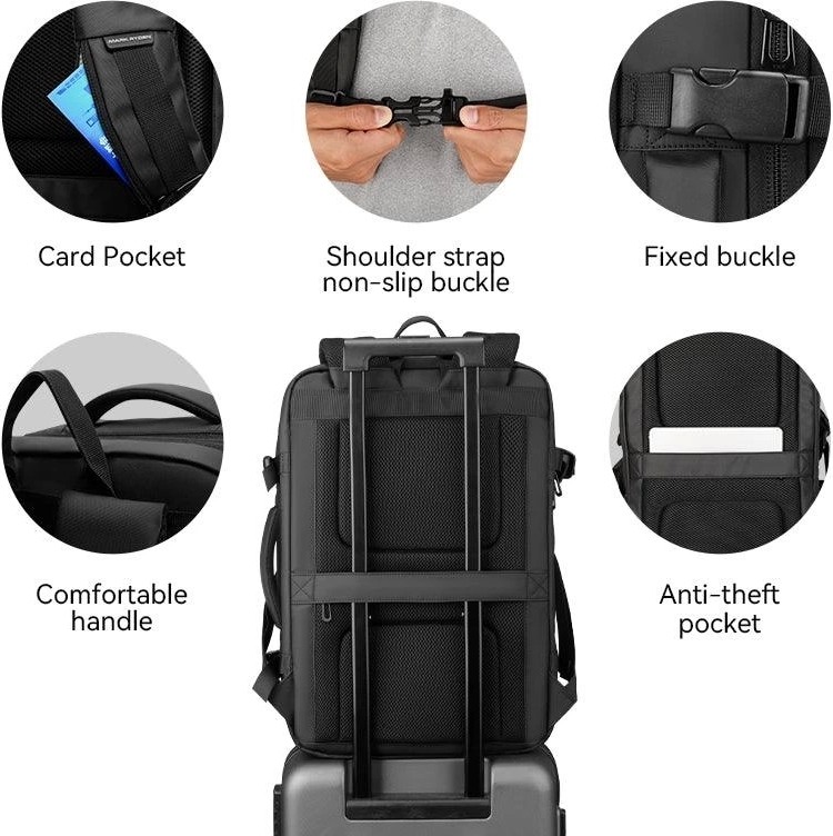 Mark Ryden Expandos Laptop Sırt Çantası Ergonomik Tasarım Suya Dayanıklı 38 Litre Genişletilebilir MR9299_KR00 görsel 5