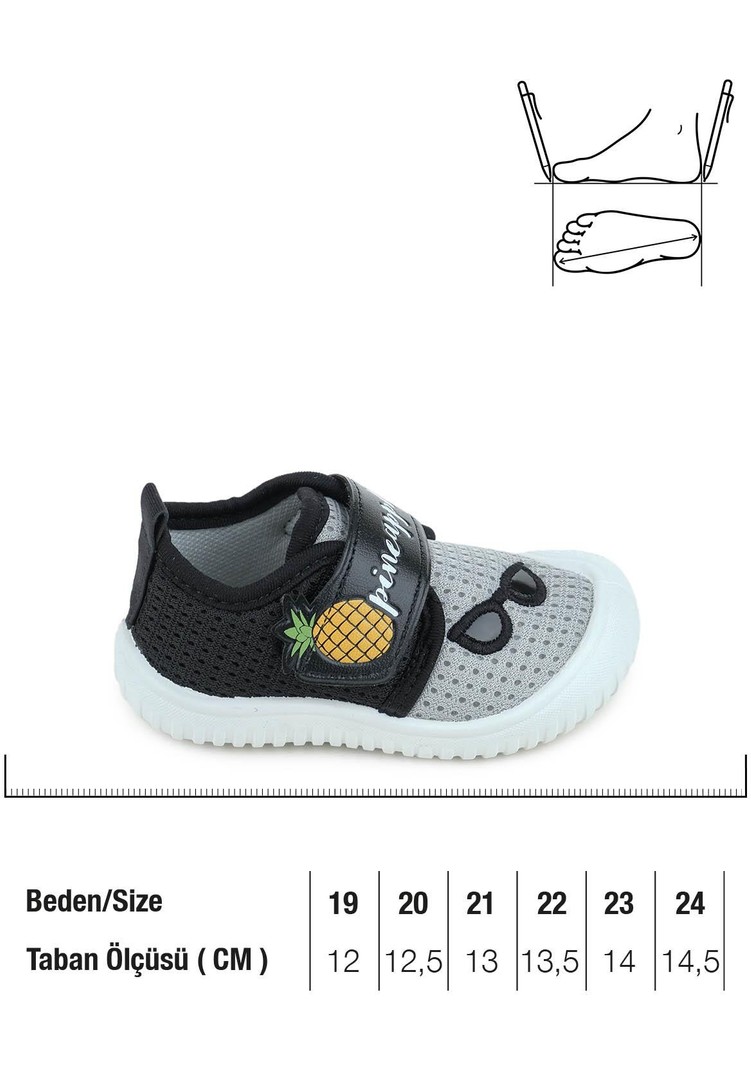 Gezer 03270 Yazlık Erkek Bebek Günlük Cırtlı Keten Ayakkabı görsel 7