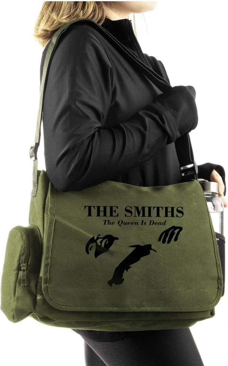 Mediterian Harajuku The Smiths Baskılı Yeşil Postacı Çantası