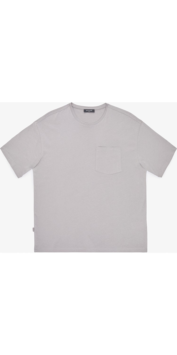 Pierre Cardin Erkek Lacivert Comfort Fit %100 Pamuk Bisiklet Yaka Basic Tişört 50325300-VR033 görsel 6
