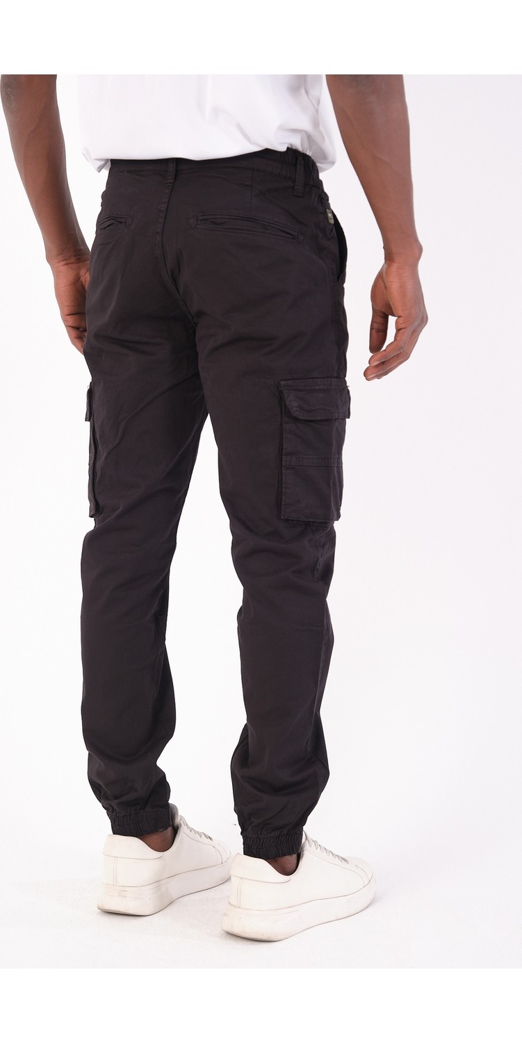 twentyfive25 Erkek Kargo Cepli Lastik Paça Gabardin Jogger Pantolon görsel 6