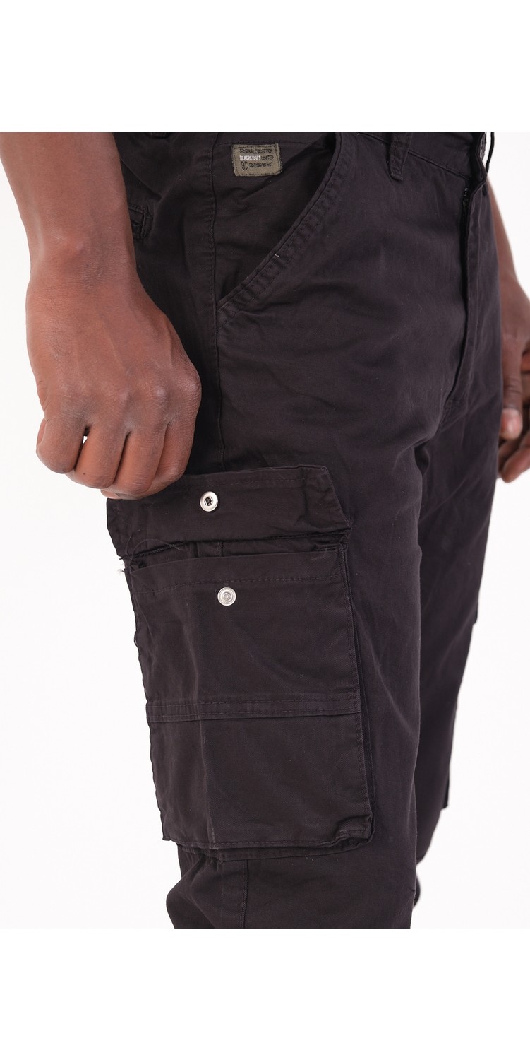 twentyfive25 Erkek Kargo Cepli Lastik Paça Gabardin Jogger Pantolon görsel 4