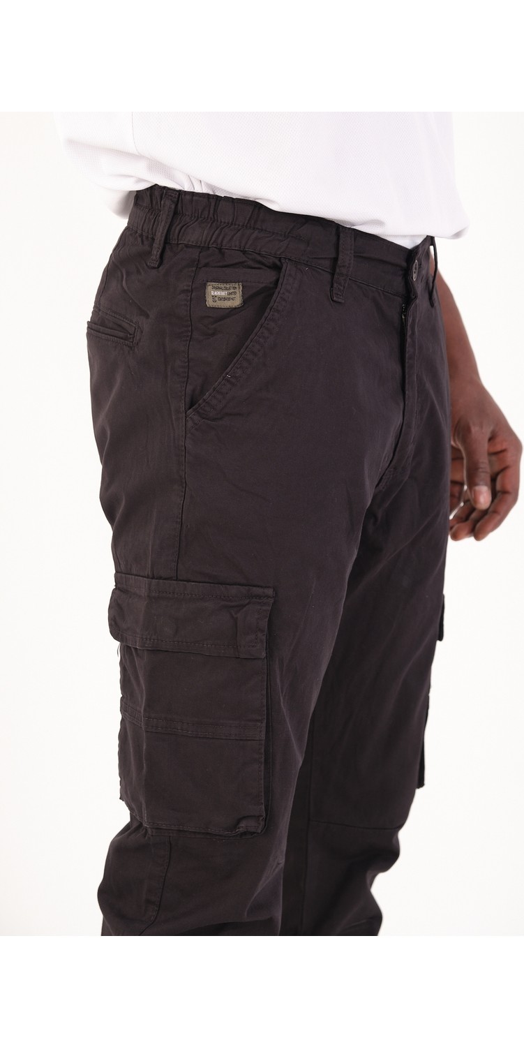 twentyfive25 Erkek Kargo Cepli Lastik Paça Gabardin Jogger Pantolon görsel 3