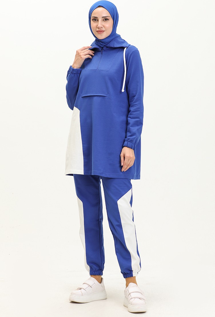 Sefa Merve Eşofman Takım 70099-03 Saks görsel 2