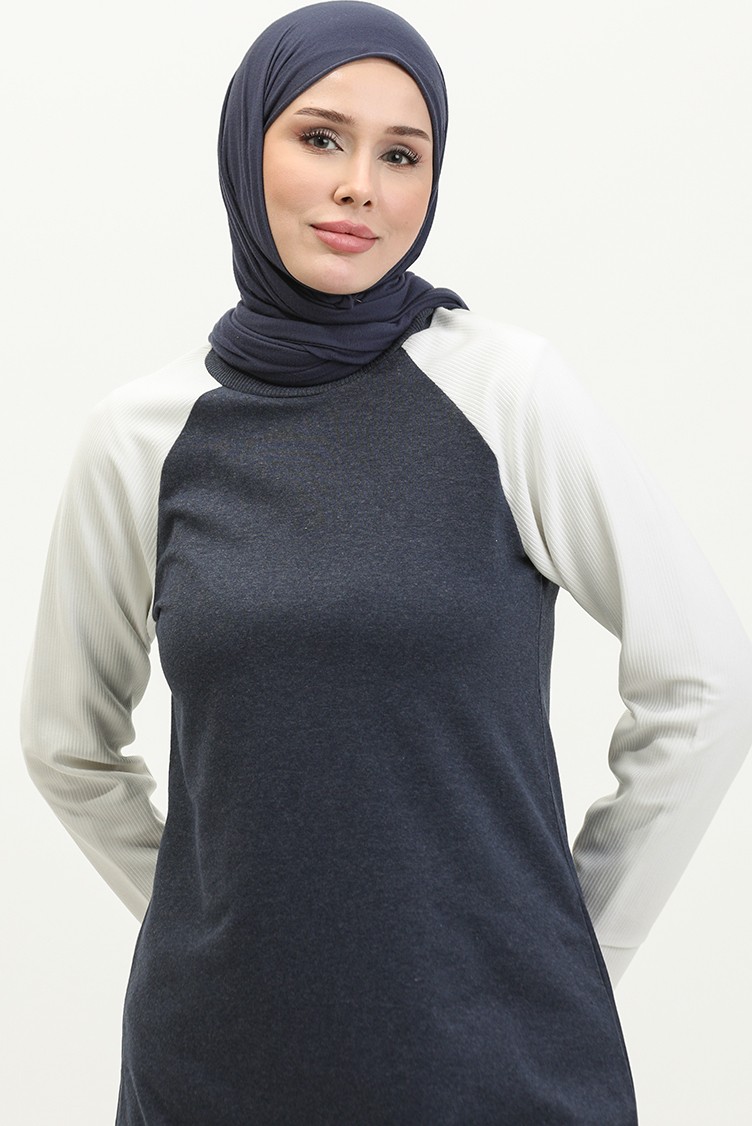 Sefa Merve Ikili Eşofman Takım 23059-03 Lacivert görsel 3
