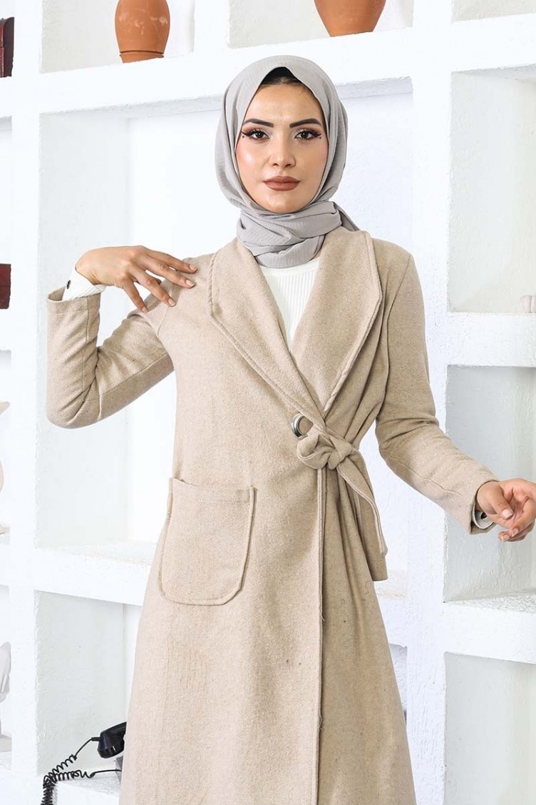 Sefa Merve Kaşe Kaban 5172-09 Taş görsel 3