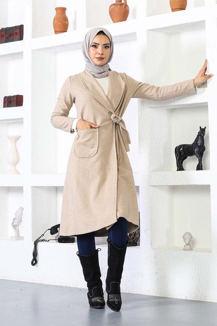 Sefa Merve Kaşe Kaban 5172-09 Taş görsel 4