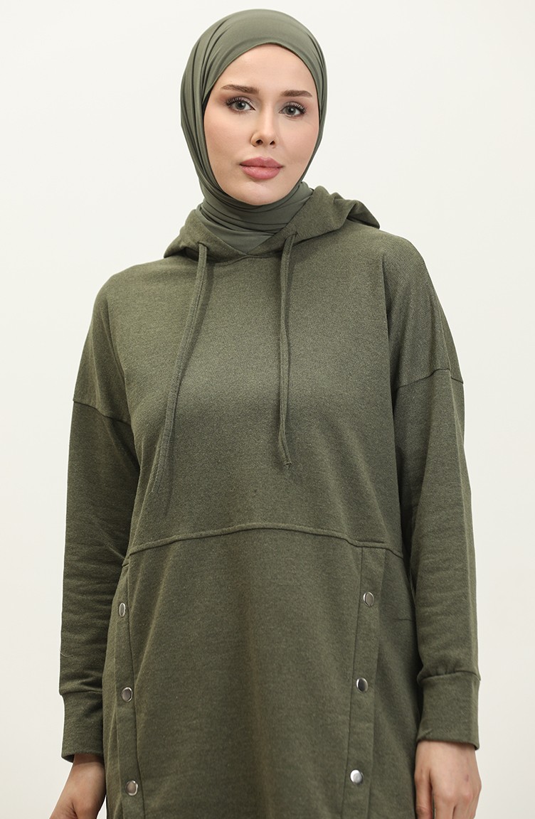 Sefa Merve Ikili Eşofman Takım 3079-05 Haki görsel 3