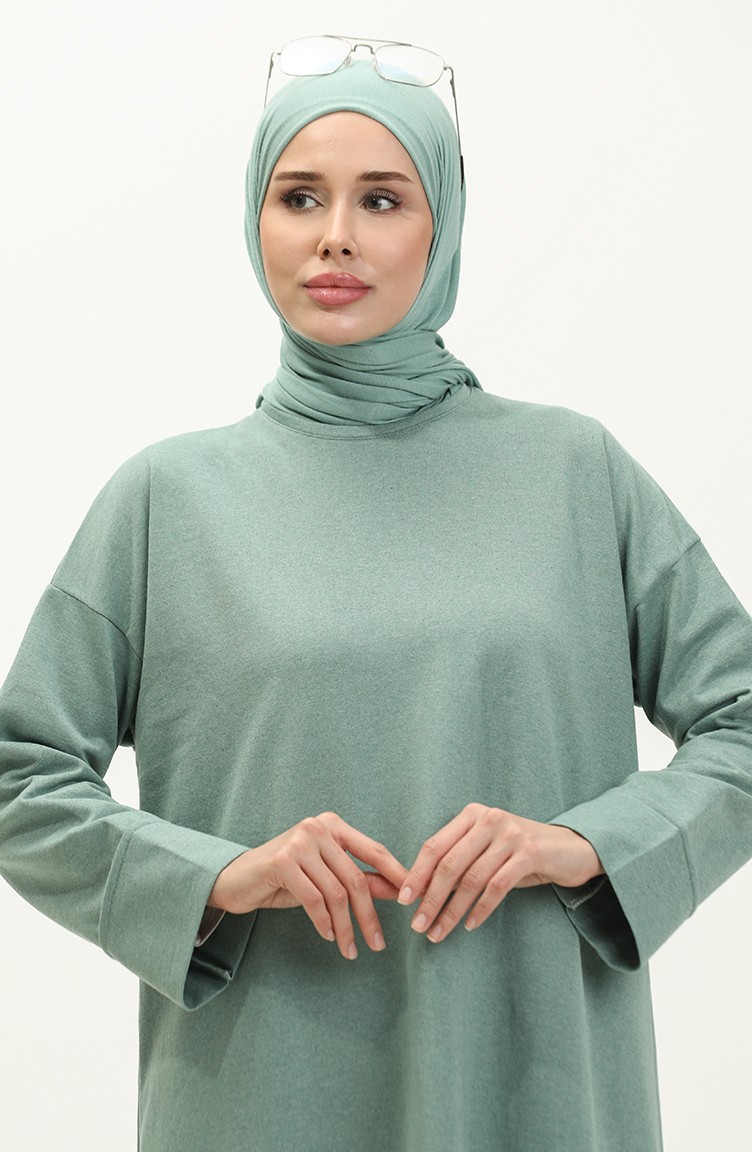 Sefa Merve Iki Iplik Eşofman Takım 3040-12 Çağla Yeşil görsel 4