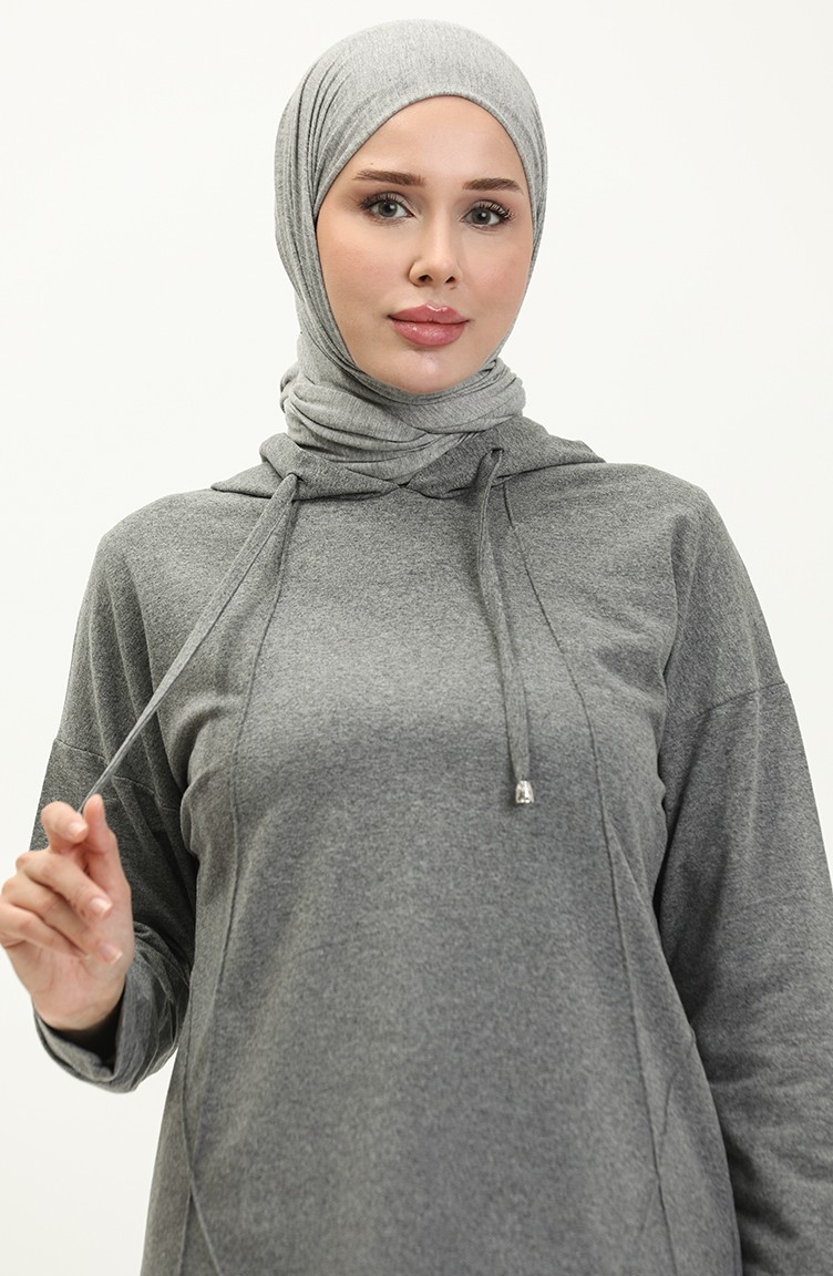 Sefa Merve Çıma Detaylı Eşofman Takım 3039-10 Antrasit görsel 3