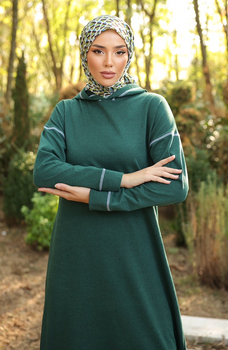 Sefa Merve Ikili Eşofman Takım 3082-06 Nefti Yeşil görsel 3