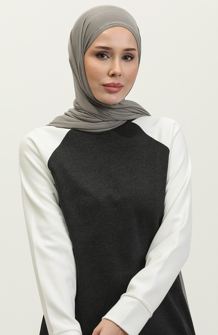 Sefa Merve Ikili Eşofman Takım 23059-02 Antrasit görsel 3
