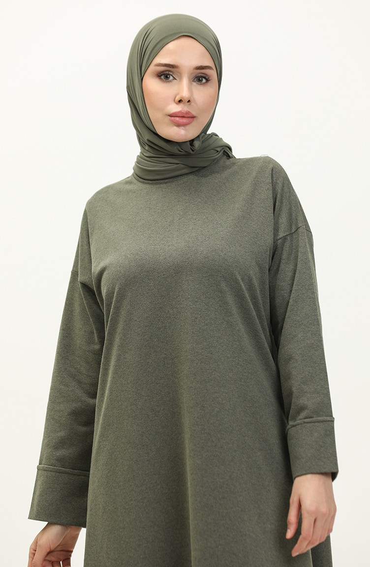 Sefa Merve Iki Iplik Eşofman Takım 3040-07 Haki görsel 4
