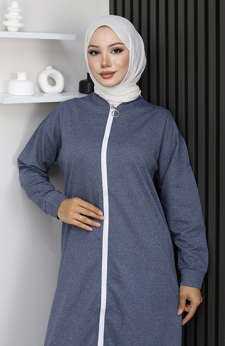 Sefa Merve Fermuarlı Eşofman Takım 3044-15 Indigo görsel 3