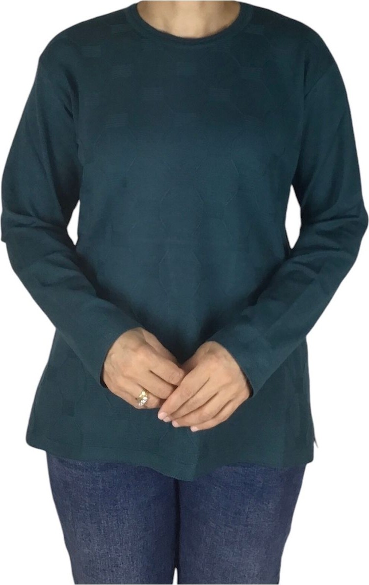 Ece Giyim Kadın Mimoza Sade Büyük Beden Anne Bluz görsel 4