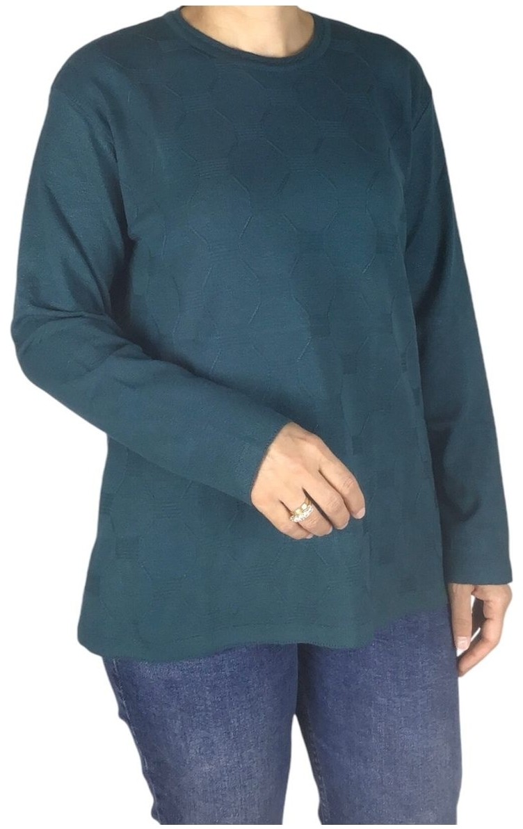 Ece Giyim Kadın Mimoza Sade Büyük Beden Anne Bluz görsel 6